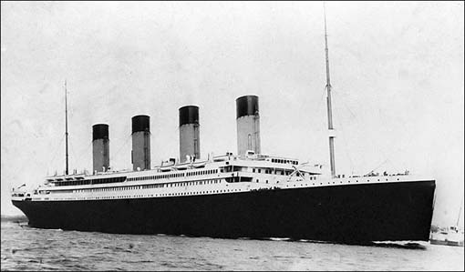 Foto original do Titanic